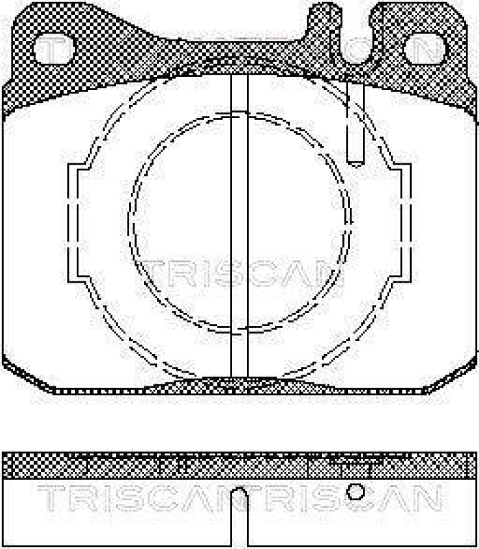 TRISCAN 8110 23238 Bremsbelag Vorne für Mercedes