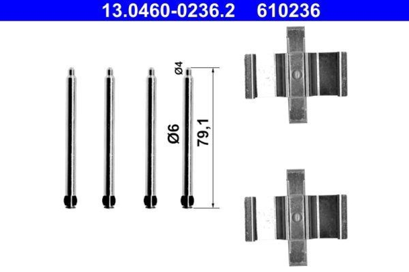 ATE 13.0460-0236.2 Belagsatz Zubehör