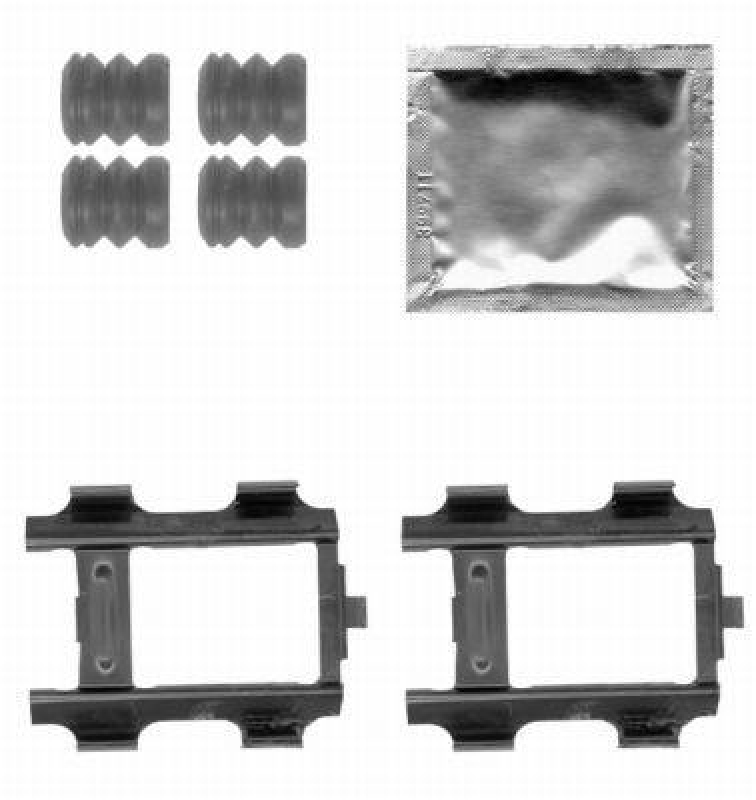 HELLA 8DZ 355 205-081 Zubehörsatz, Bremssattel für VW/MB