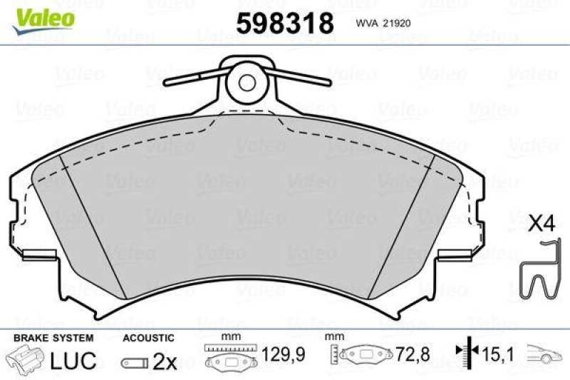 VALEO 598318 SBB-Satz PREMIUM