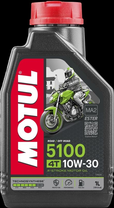 MOTUL 104062 Motoröl 5100 4T 10W-30 1 L