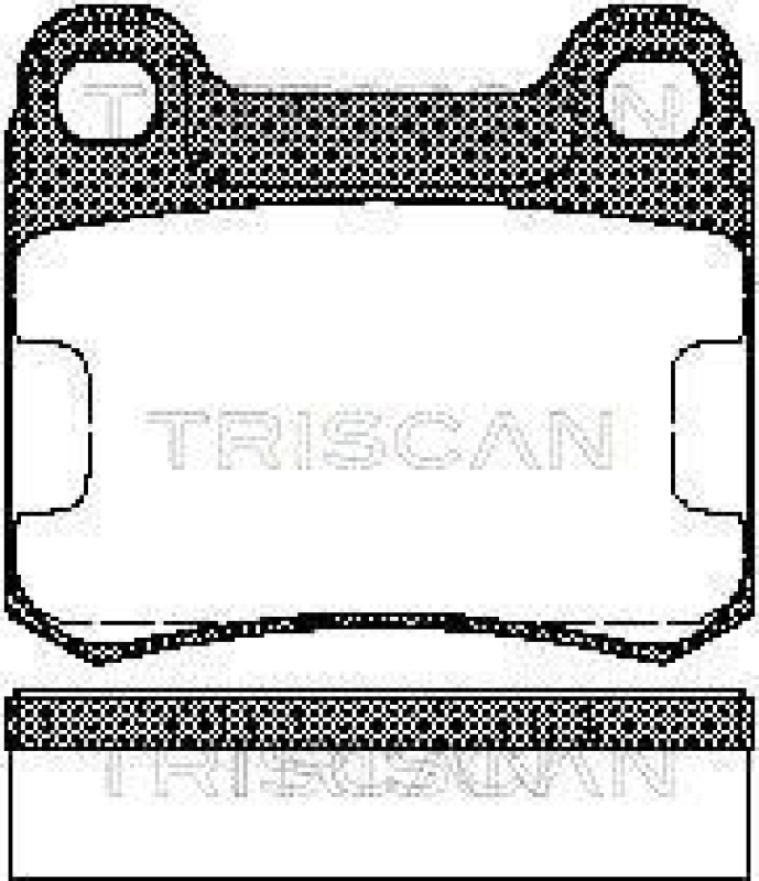 TRISCAN 8110 23995 Bremsbelag Hinten für Mercedes W124, W201