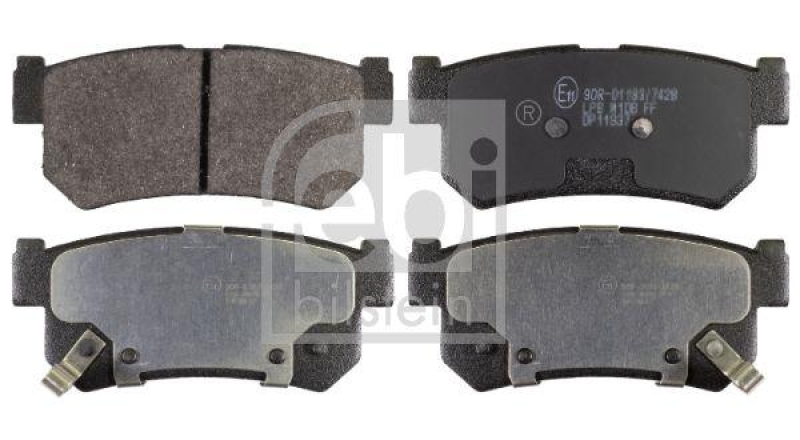 FEBI BILSTEIN 170638 Bremsbelagsatz für SSANGYONG