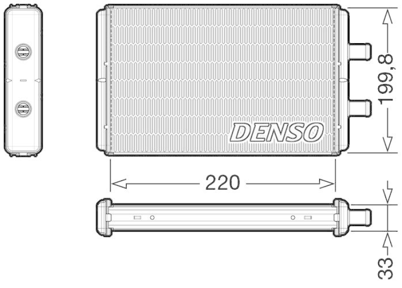 DENSO DRR12016 Wärmetauscher IVECO DAILY III Box Body / Estate