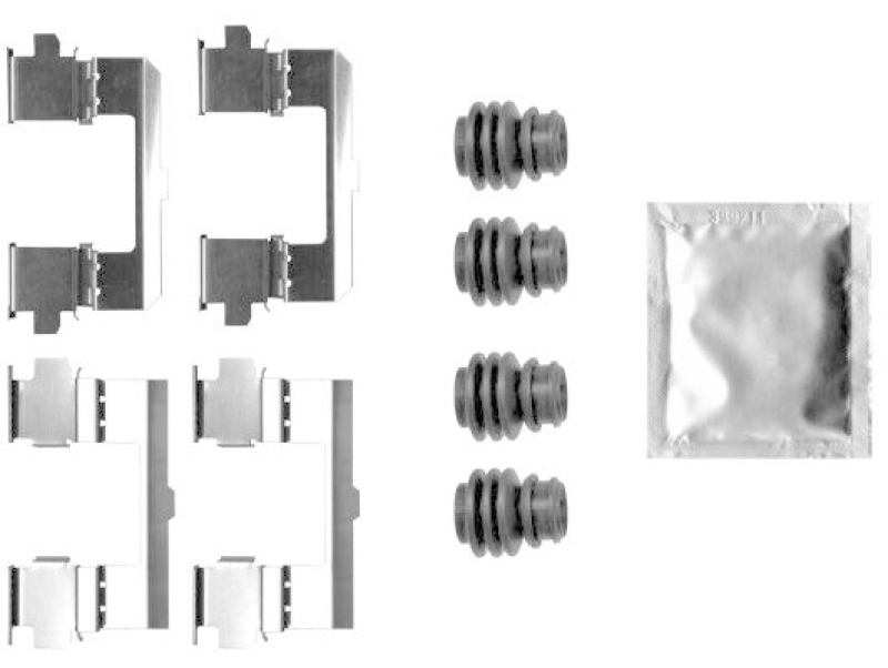 HELLA 8DZ 355 206-451 Zubehörsatz, Scheibenbrem