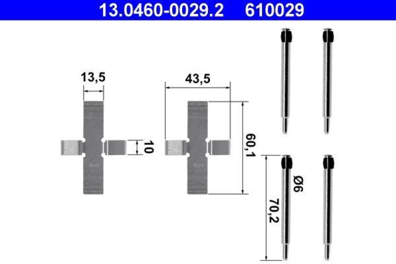 ATE 13.0460-0029.2 Belagsatz Zubehör