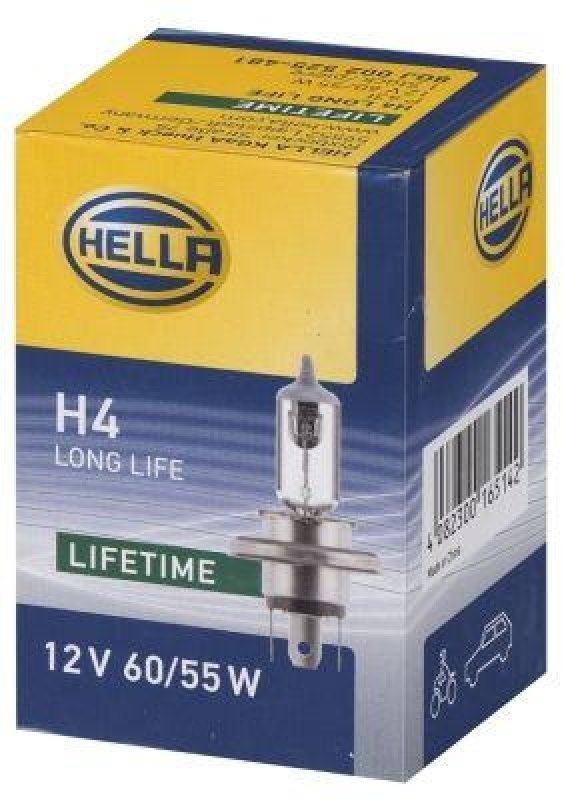 HELLA 8GJ002525-481 Glühlampe H4 12V