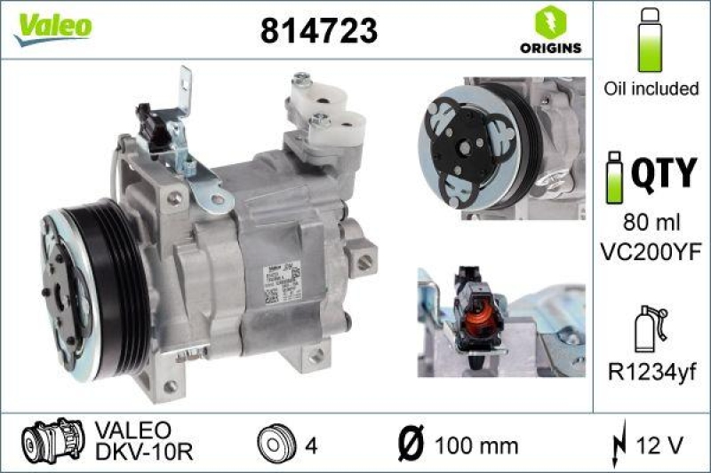 VALEO 814723 Kompressor SUBARU Forester 07-12