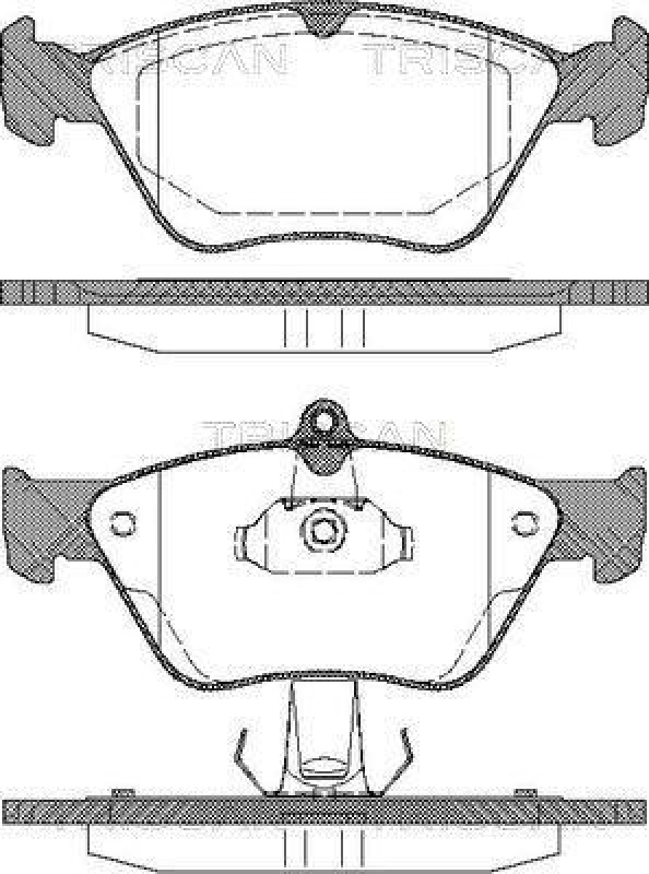 TRISCAN 8110 24001 Bremsbelag Vorne für Opel, Saab