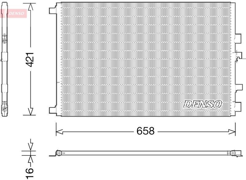 DENSO DCN23033 Kondensator A/C RENAULT SCÉNIC II (JM0/1_) 2.0 dCi (JM1K) (2005 - )