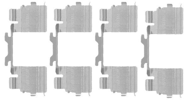 HELLA 8DZ 355 205-111 Zubehörsatz Scheibenbremsbelag