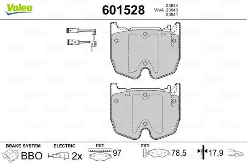 VALEO 601528 SBB-Satz PREMIUM