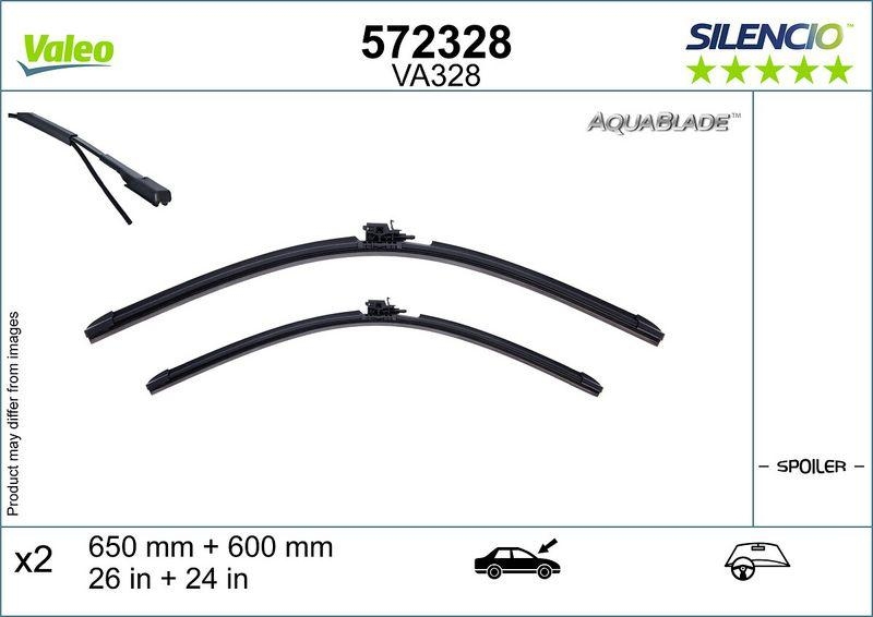 VALEO 572328 Silencio Original Aquablade (x2) VA328