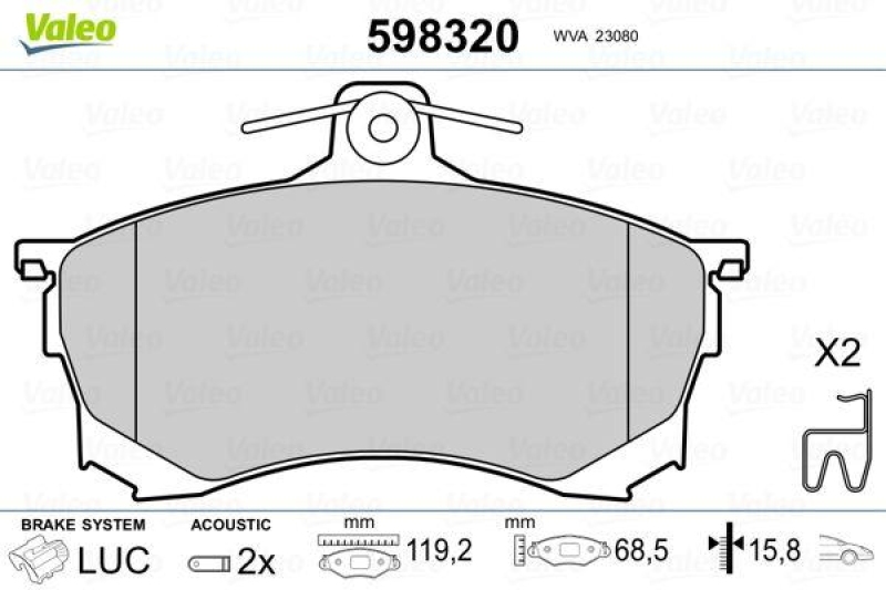 VALEO 598320 SBB-Satz PREMIUM