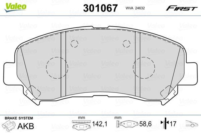 VALEO 301067 SBB-Satz FIRST