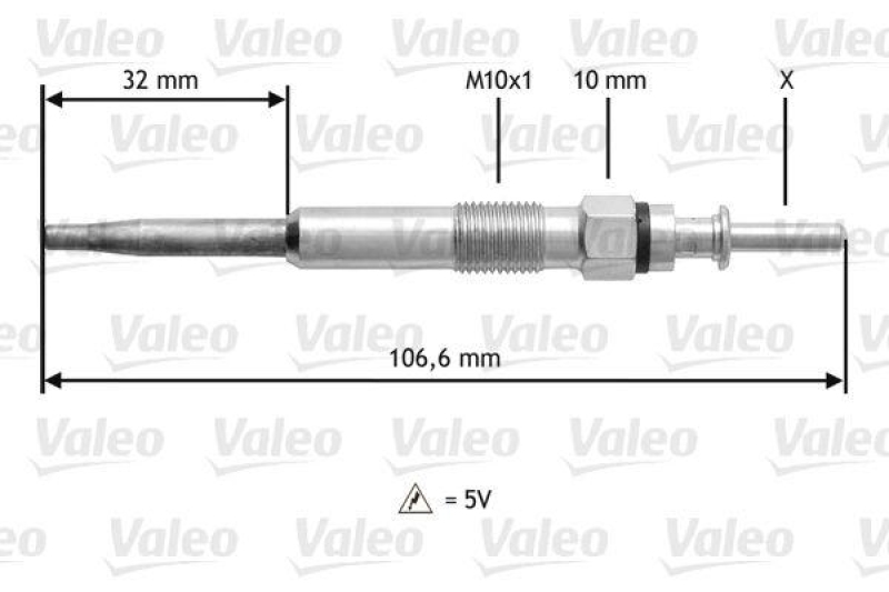 VALEO 345134 Glühkerze VW Golf V,PA