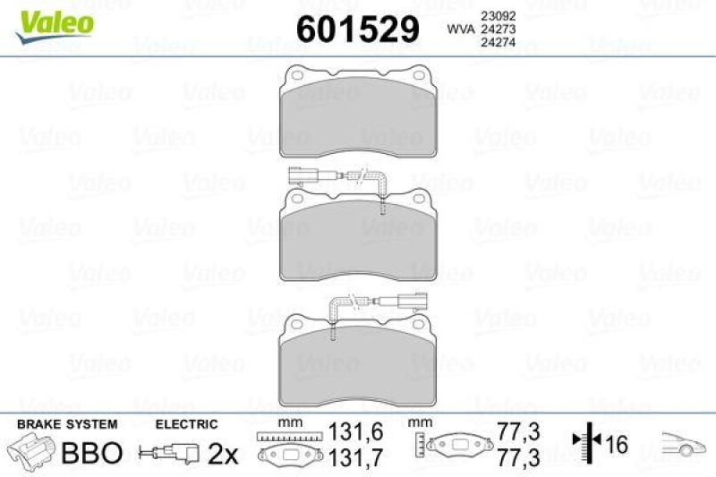 VALEO 601529 SBB-Satz PREMIUM