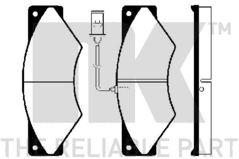 NK 222347 Bremsbelagsatz, Scheibenbremse für IVECO