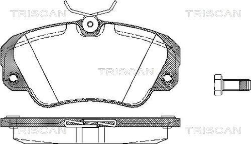 TRISCAN 8110 24005 Bremsbelag Vorne für Opel Omega