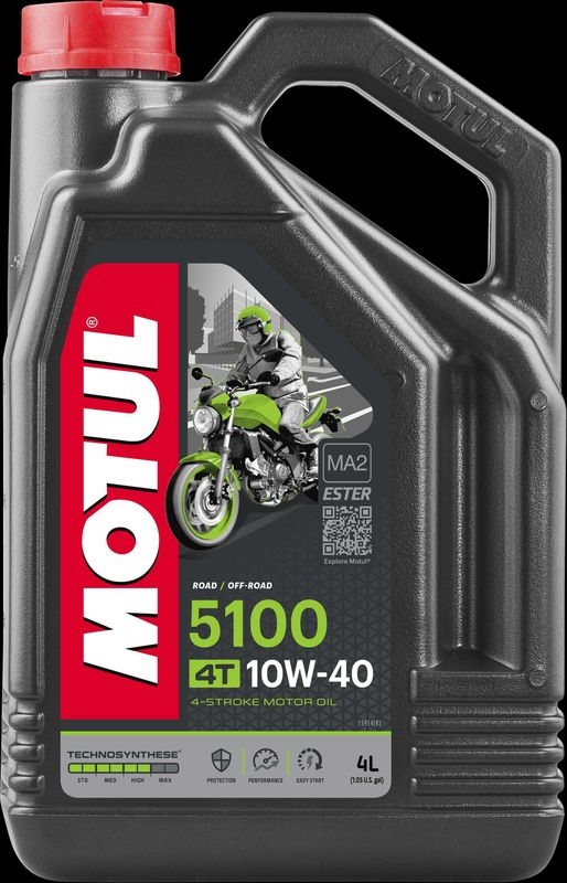 MOTUL 104068 Motoröl 5100 4T 10W-40 4 L