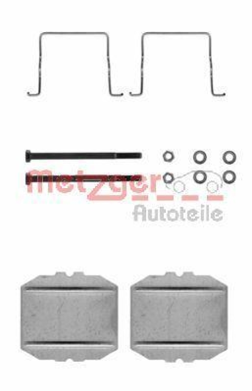 METZGER 109-1053 Zubehörsatz, Scheibenbremsbelag für CITROEN