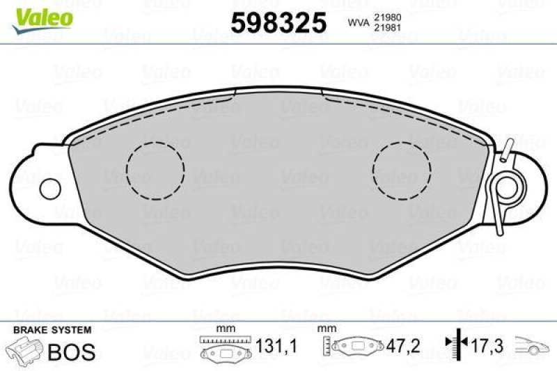 VALEO 598325 SBB-Satz PREMIUM