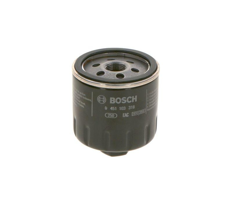 BOSCH 0 451 103 318 Ölfilter P3318 Ø 76mm Höhe 86mm