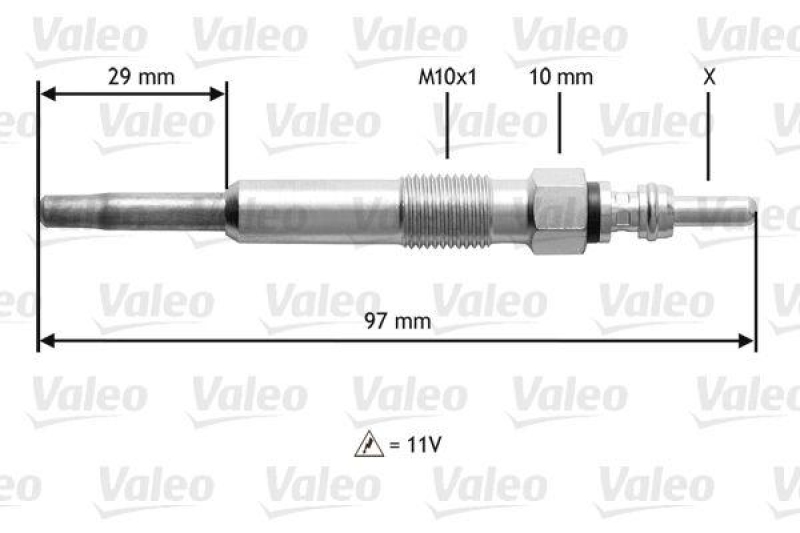 VALEO 345136 Glühkerze OPEL Frontera,FORD Granada