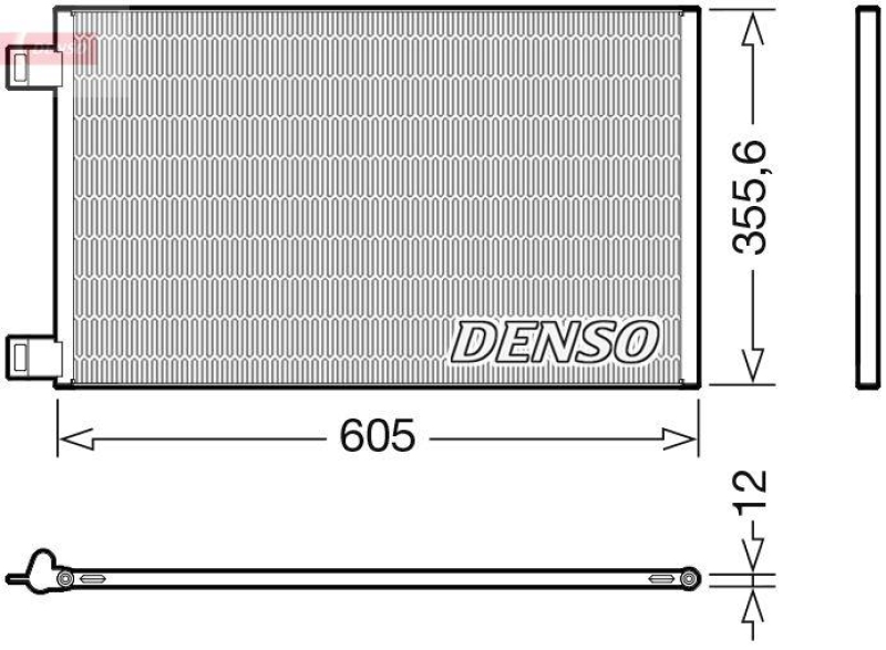 DENSO DCN23041 Kondensator A/C RENAULT KANGOO Express (FW0/1_) (09-)