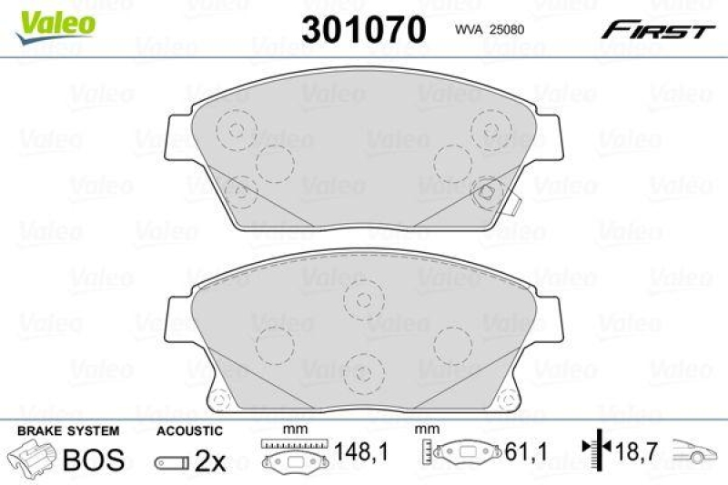 VALEO 301070 SBB-Satz FIRST