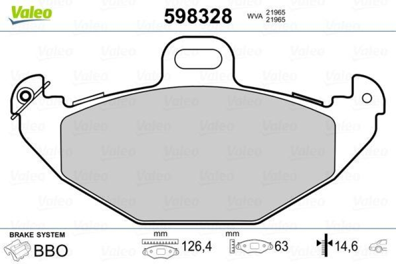 VALEO 598328 SBB-Satz PREMIUM