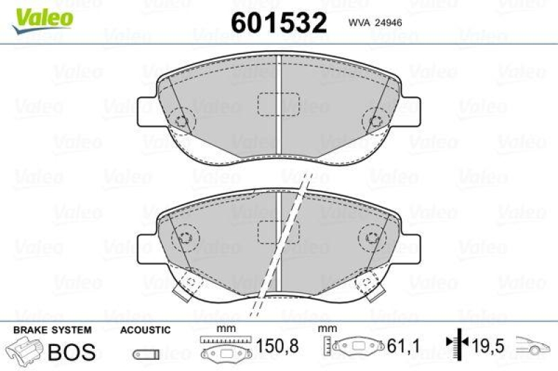 VALEO 601532 SBB-Satz PREMIUM