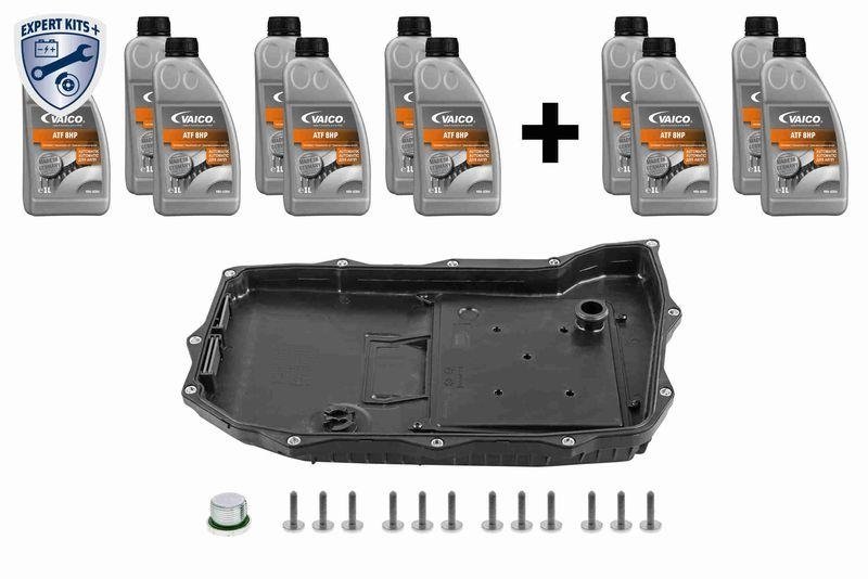 VAICO V10-5541-xxL Teilesatz, Automatikgetriebe-Ölwechsel 8-Gang (0D5, 8Hp65A) für VW