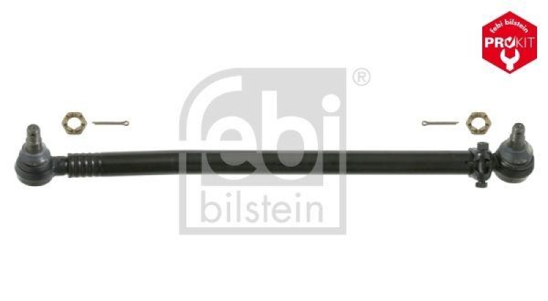 FEBI BILSTEIN 26749 Lenkstange mit Kronenmuttern und Splinten, vom Lenkgetriebe zur 1. Vorderachse für Mercedes-Benz