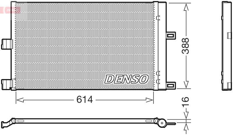 DENSO DCN99080 Kondensator A/C TESLA MODEL 3 (5YJ3) EV Performance AWD (18-)