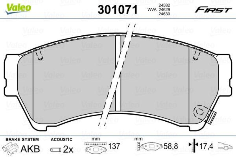 VALEO 301071 SBB-Satz FIRST