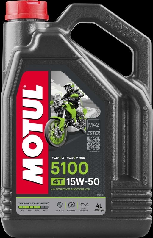 MOTUL 104083 Motoröl 5100 4T 15W-50 4 L