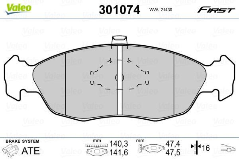 VALEO 301074 SBB-Satz FIRST