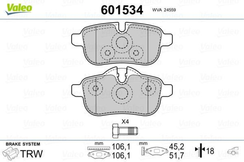 VALEO 601534 SBB-Satz PREMIUM