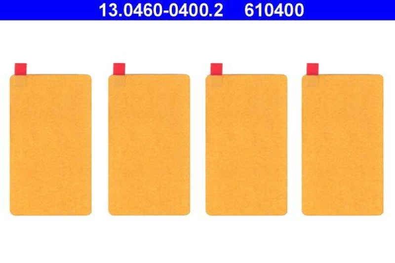 ATE 13.0460-0400.2 Belagsatz Zubehör für Bremsbelag Klebefolie Universal