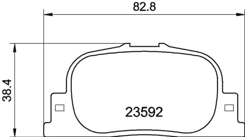 HELLA 8DB 355 010-001 Bremsbelagsatz Scheibenbremse