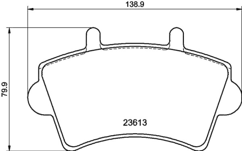 HELLA 8DB 355 010-021 Bremsbelagsatz Scheibenbremse