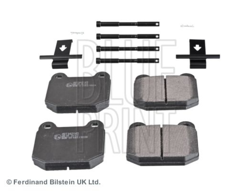 BLUE PRINT ADT342145 Bremsbelagsatz mit Befestigungsmaterial f&uuml;r Opel PKW