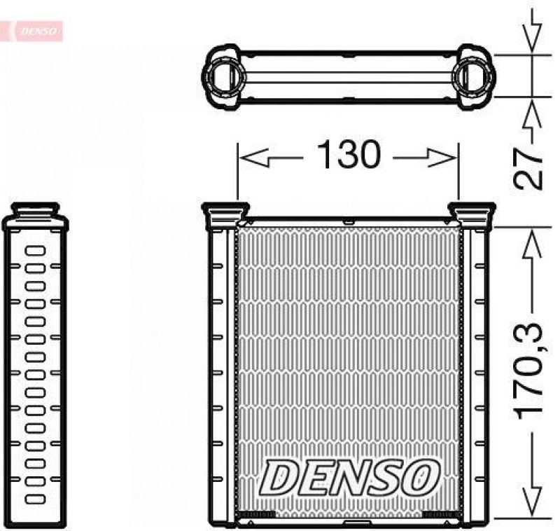 DENSO DRR46001 Wärmetauscher NISSAN MICRA V (K14) 0.9 IG-T (16-)