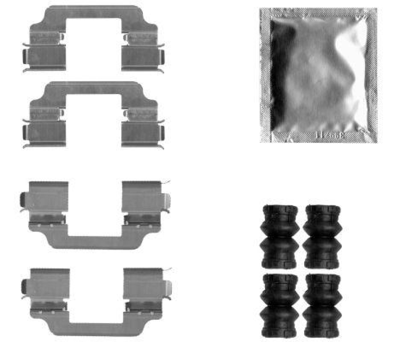 HELLA 8DZ 355 206-621 Zubehörsatz, Scheibenbrem