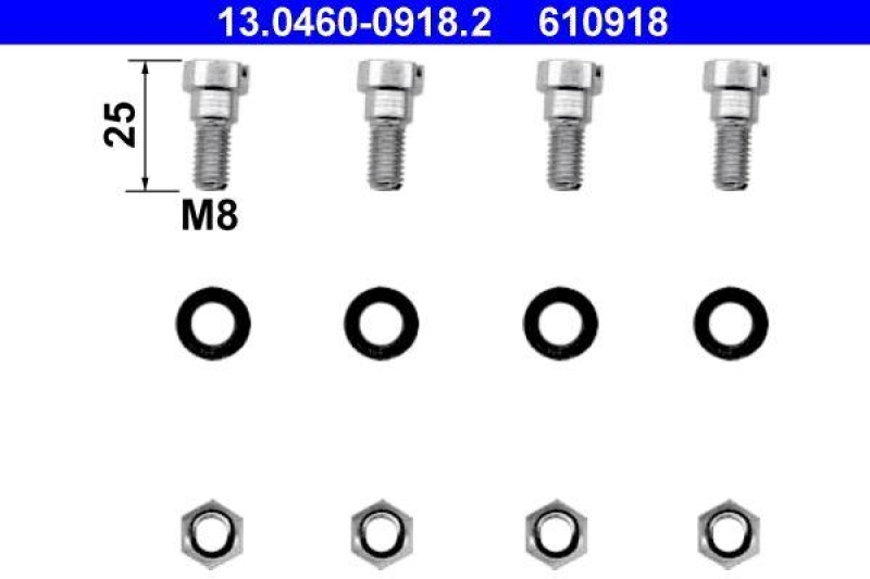 ATE 13.0460-0918.2 Belagsatz Zubehör