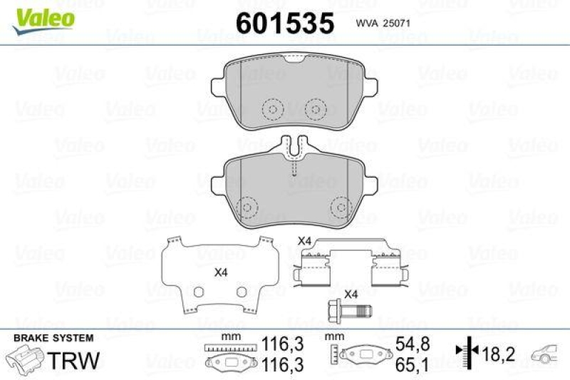 VALEO 601535 SBB-Satz PREMIUM