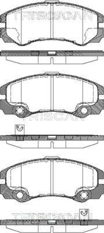 TRISCAN 8110 24016 Bremsbelag Vorne für Opel Frontera