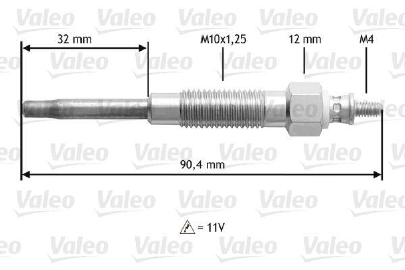 VALEO 345141 Glühkerze VW Taro 2.4L