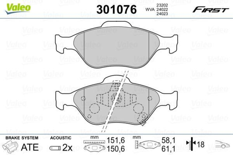 VALEO 301076 SBB-Satz FIRST